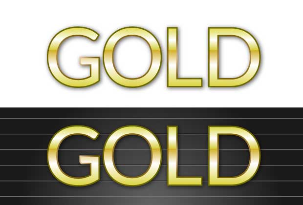 イラレでつくる金の立体文字04