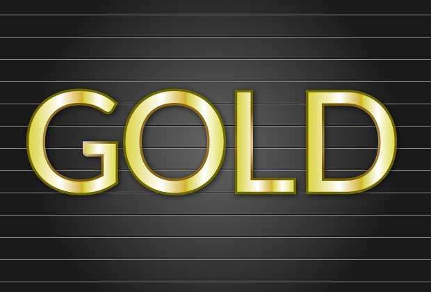 GOLDのイラレで作成した立体文字