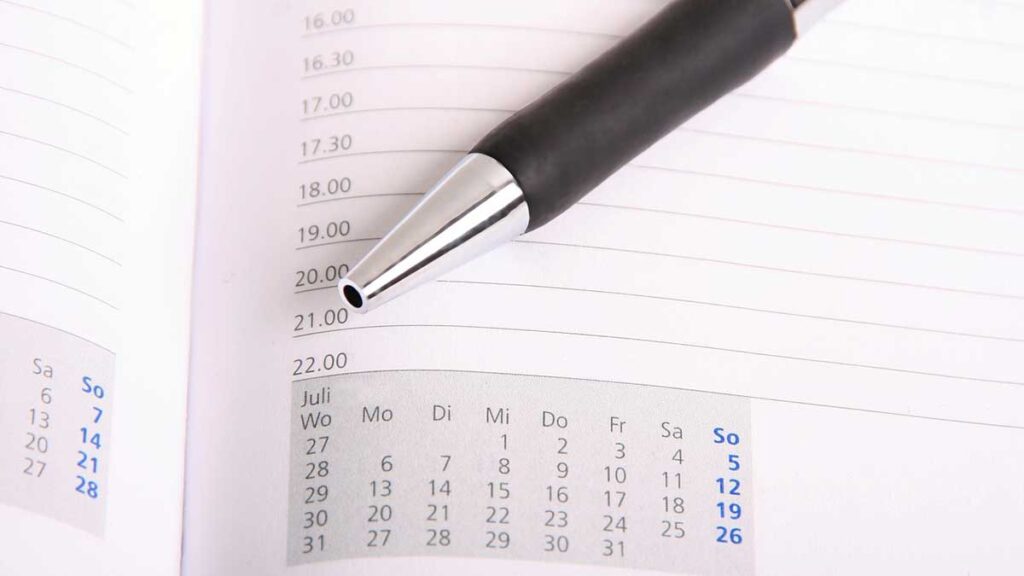 スケジュールの作成と時間のブロック化